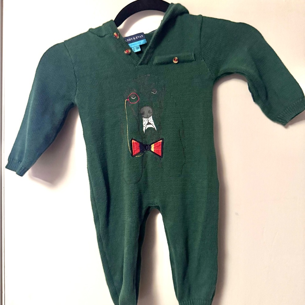 Knit Green Kids One Piece